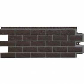 Цокольный Grand Line Состаренный кирпич Design шоколадный со швом